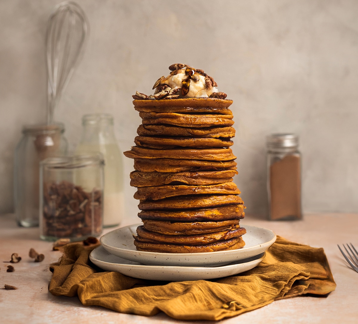 Pumpkin pancakes