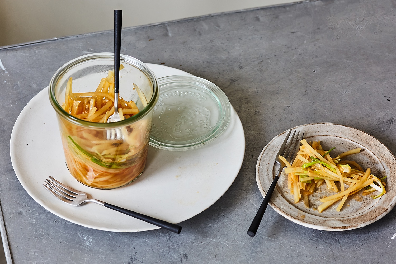 Pickled potatoes