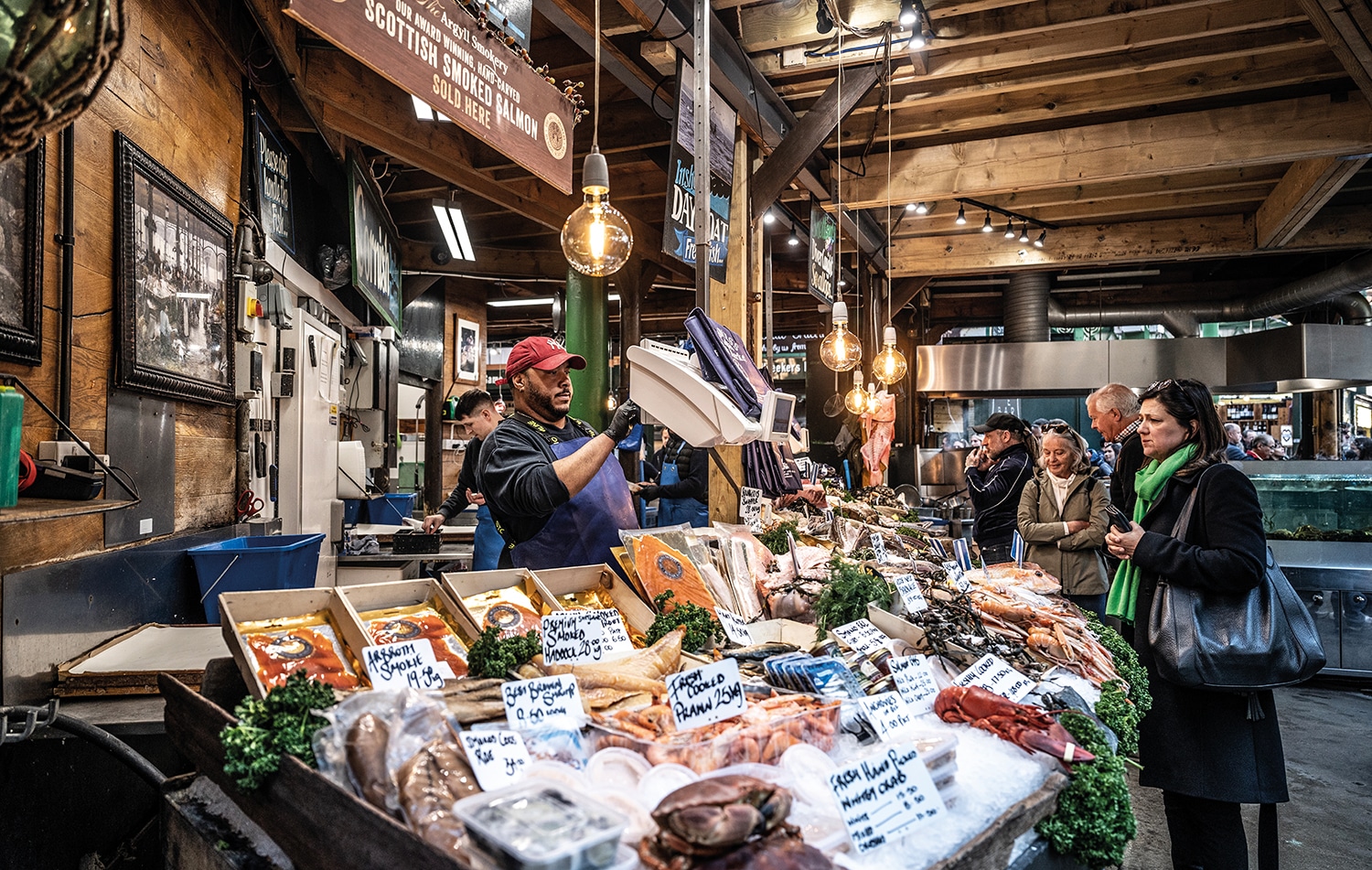 Furness Fish Markets stand at Borough Market