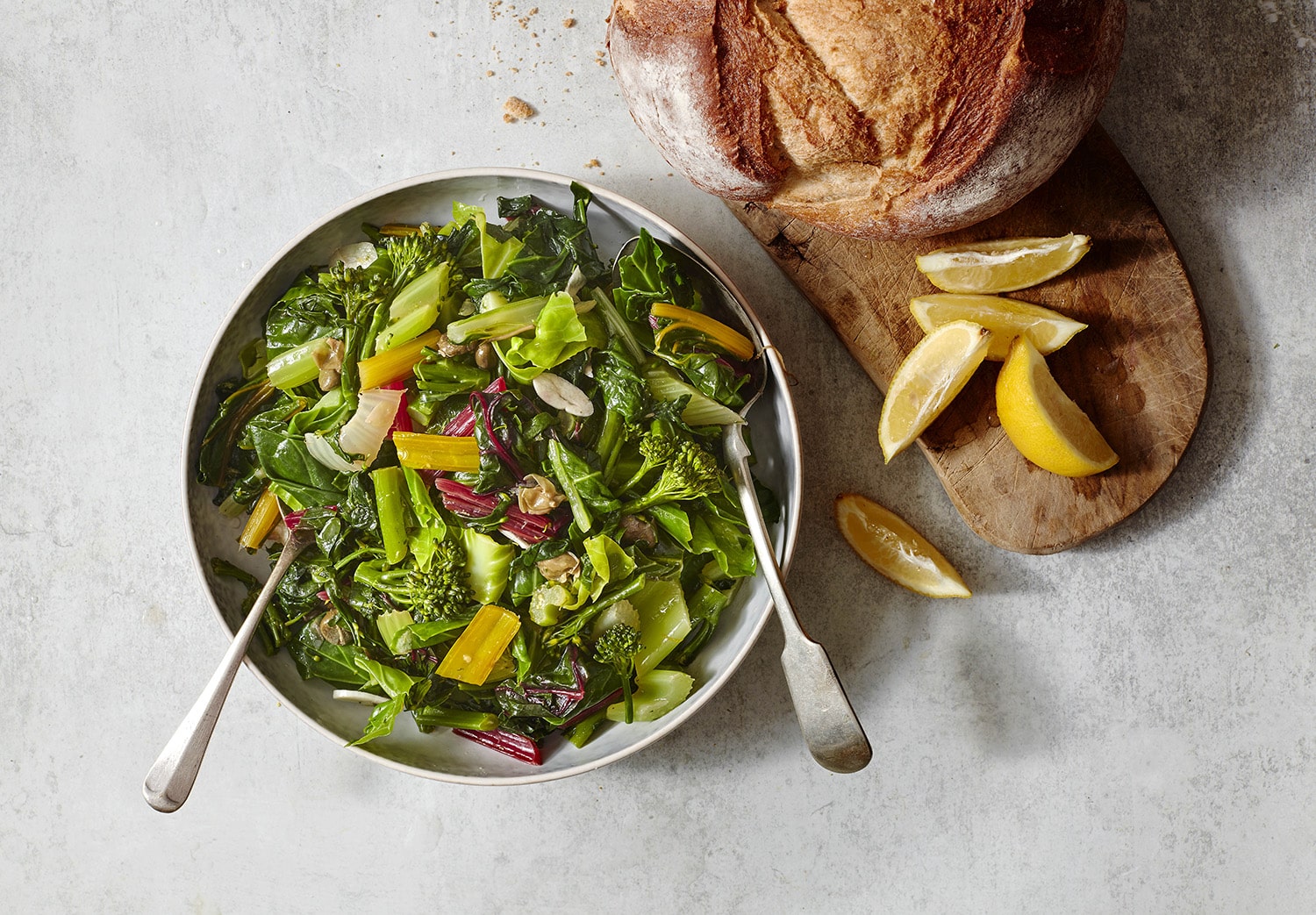 Spinach & broccoli caponata