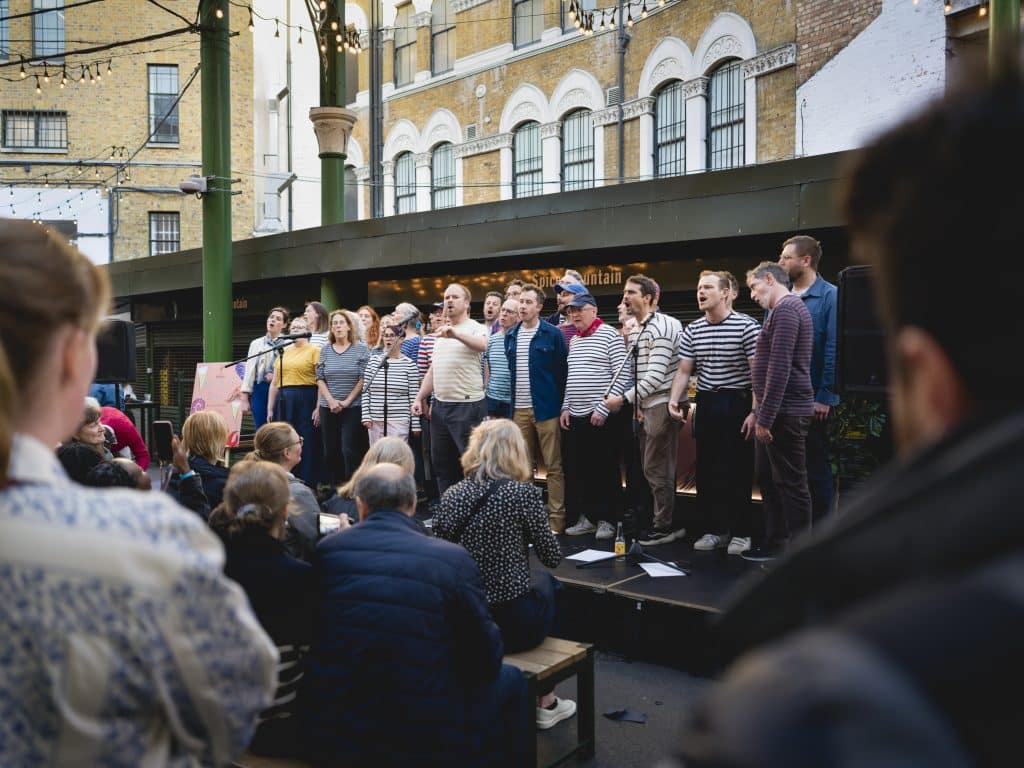 The London Sea Shanty Collective at the Evening of Seafood