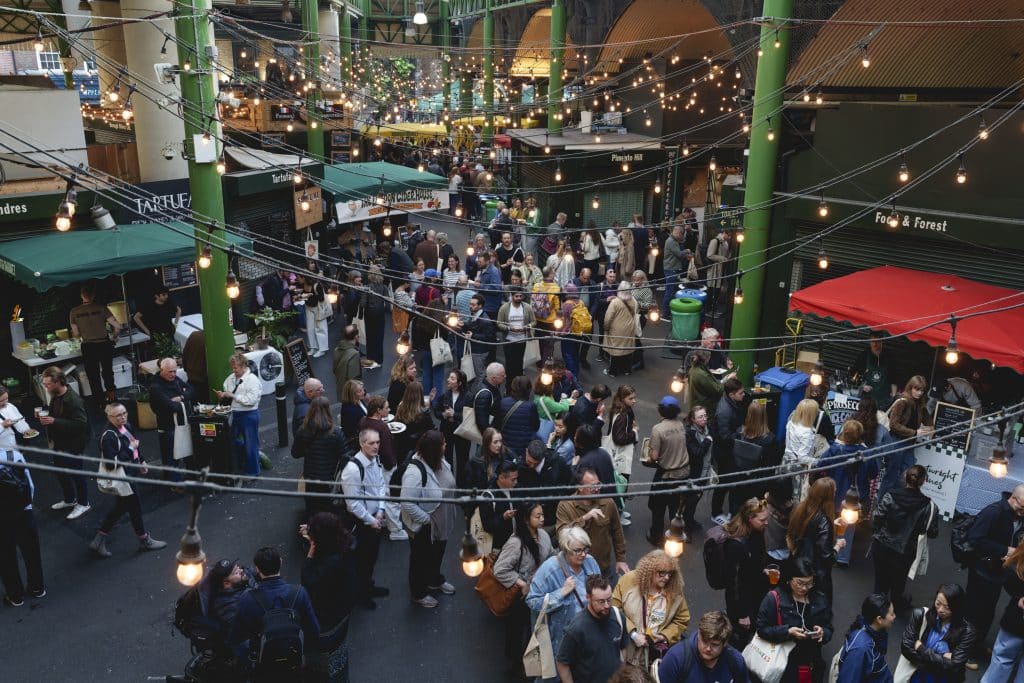 Aerial view of the Evening of Seafood